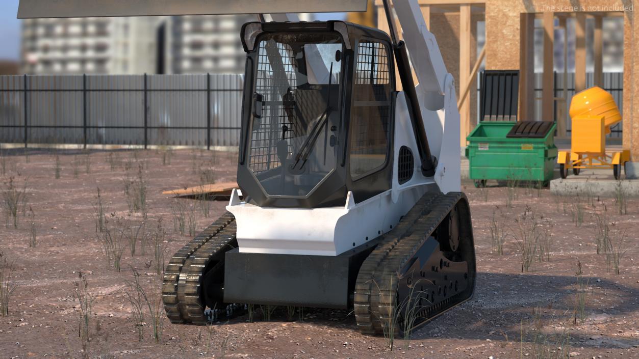 Compact Track Loader Rigged 3D