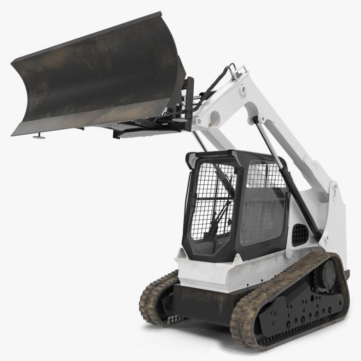 Compact Track Loader Rigged 3D