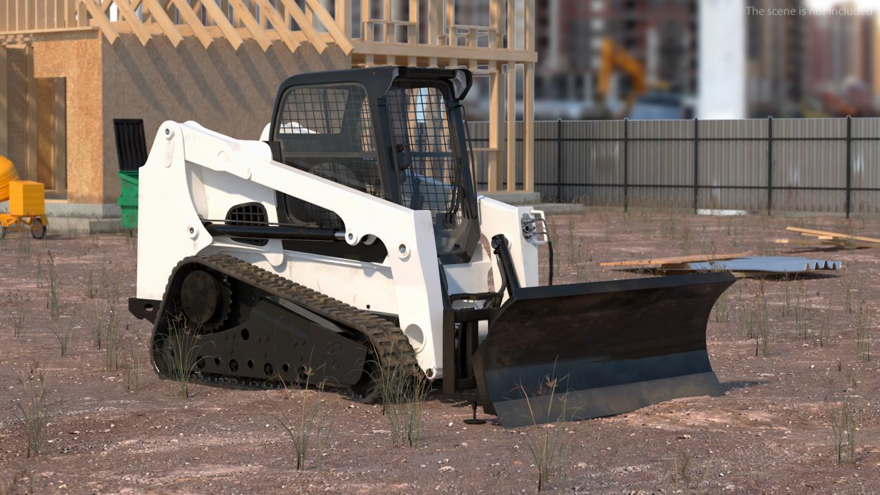 Compact Track Loader Rigged 3D