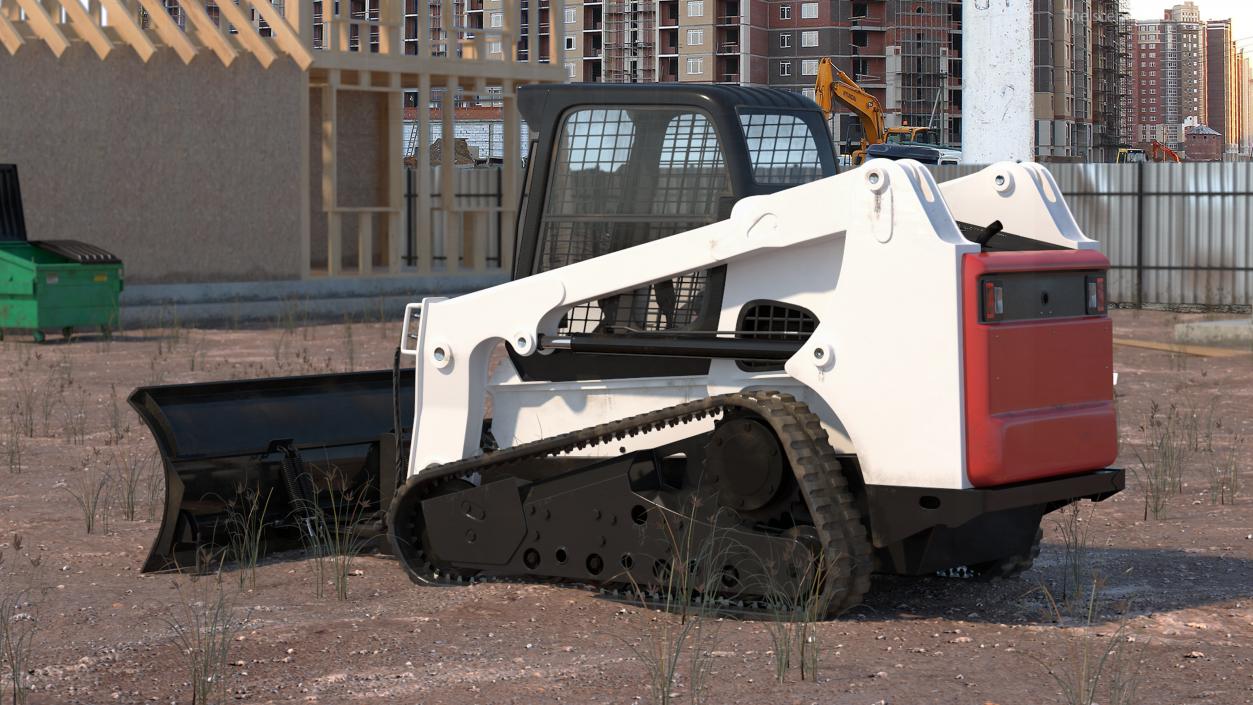 Compact Track Loader Rigged 3D