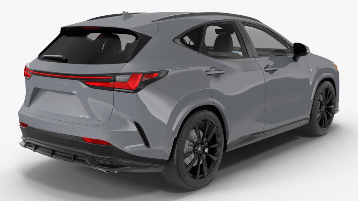 3D model 2024 Lexus NX Hybrid Grey