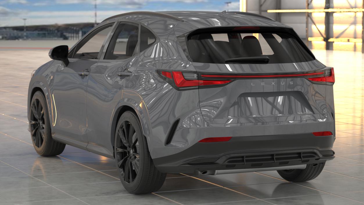 3D model 2024 Lexus NX Hybrid Grey