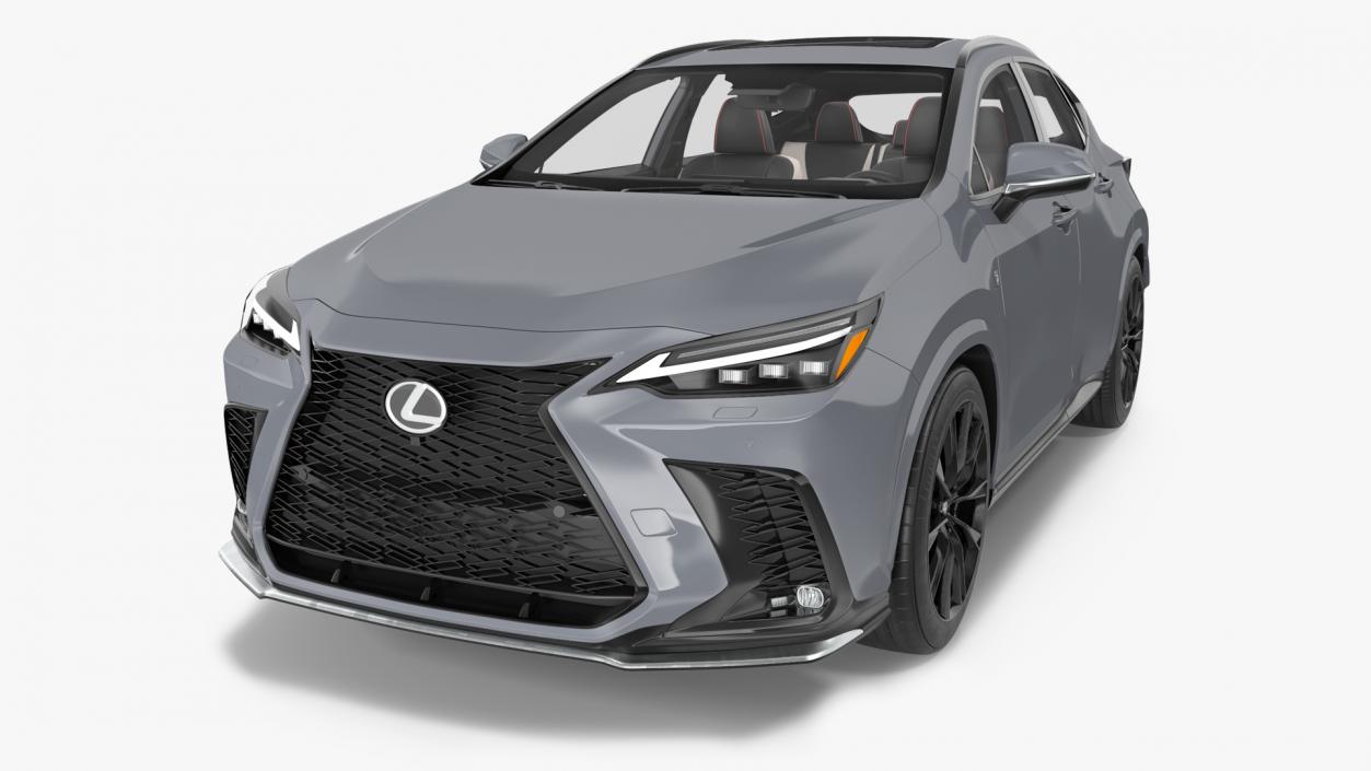 3D model 2024 Lexus NX Hybrid Grey