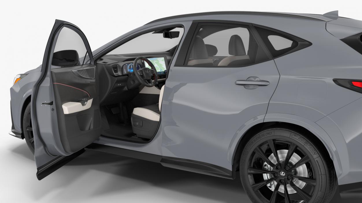 3D model 2024 Lexus NX Hybrid Grey