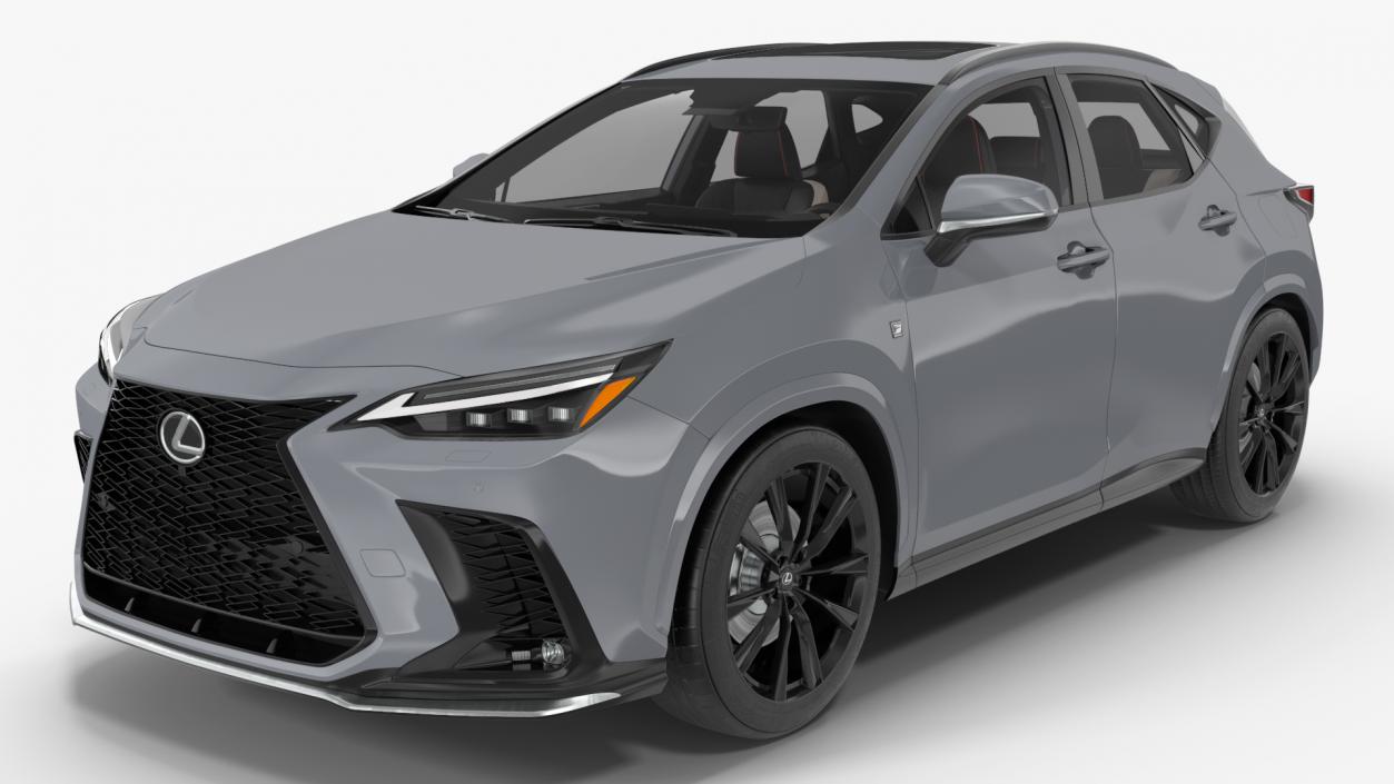 3D model 2024 Lexus NX Hybrid Grey