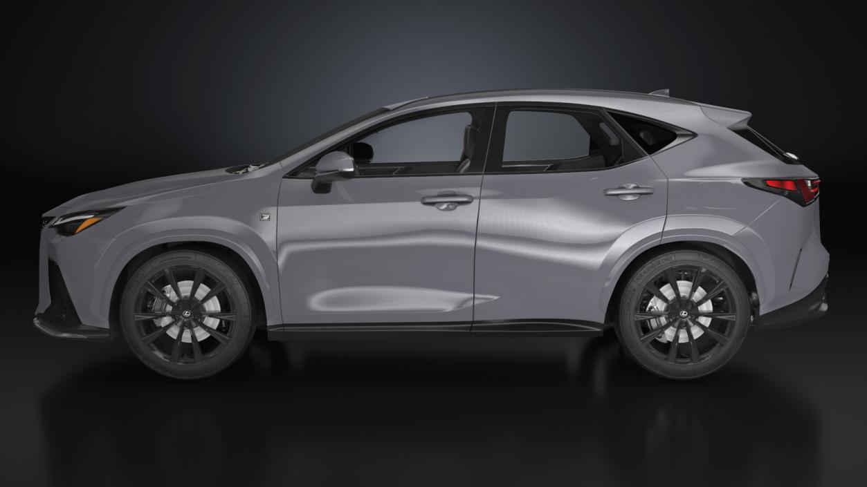 3D model 2024 Lexus NX Hybrid Grey