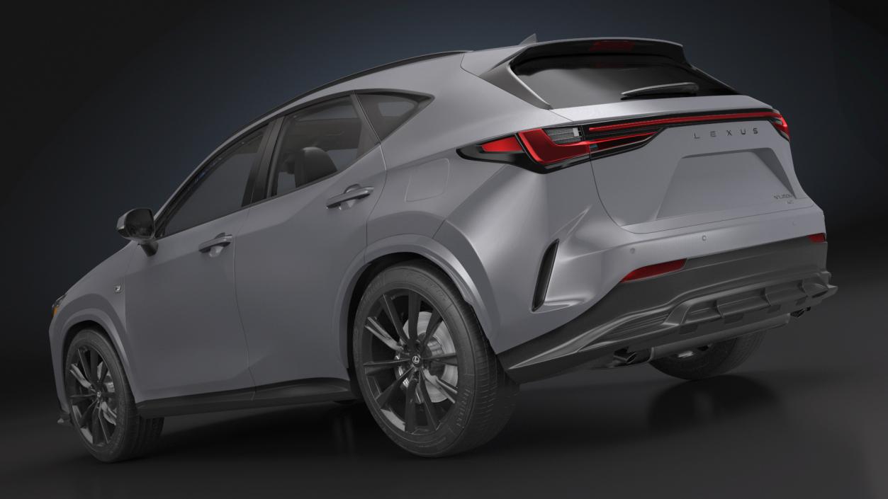 3D model 2024 Lexus NX Hybrid Grey