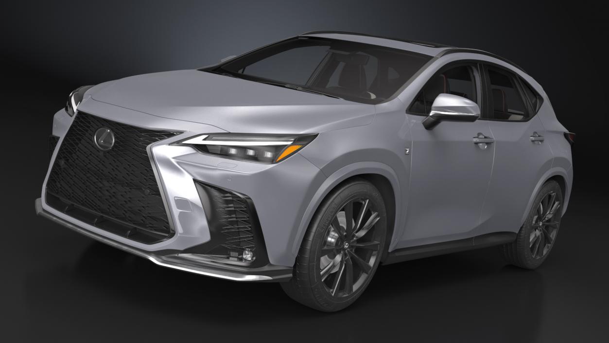 3D model 2024 Lexus NX Hybrid Grey