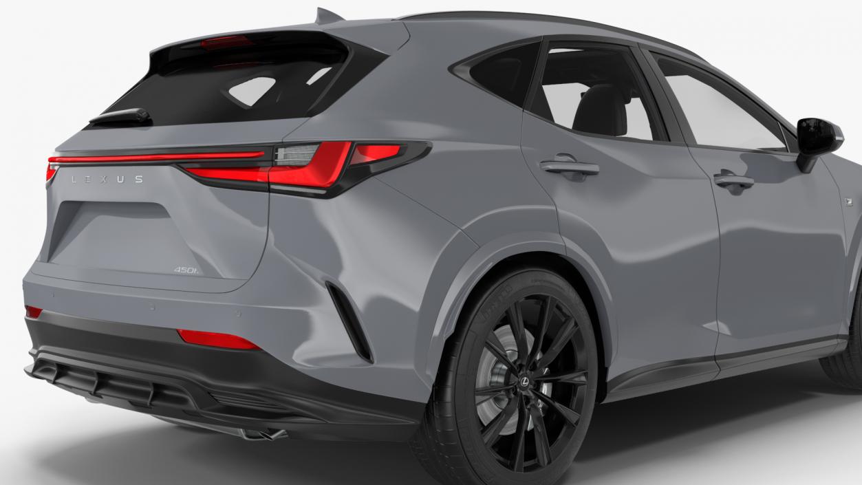 3D model 2024 Lexus NX Hybrid Grey