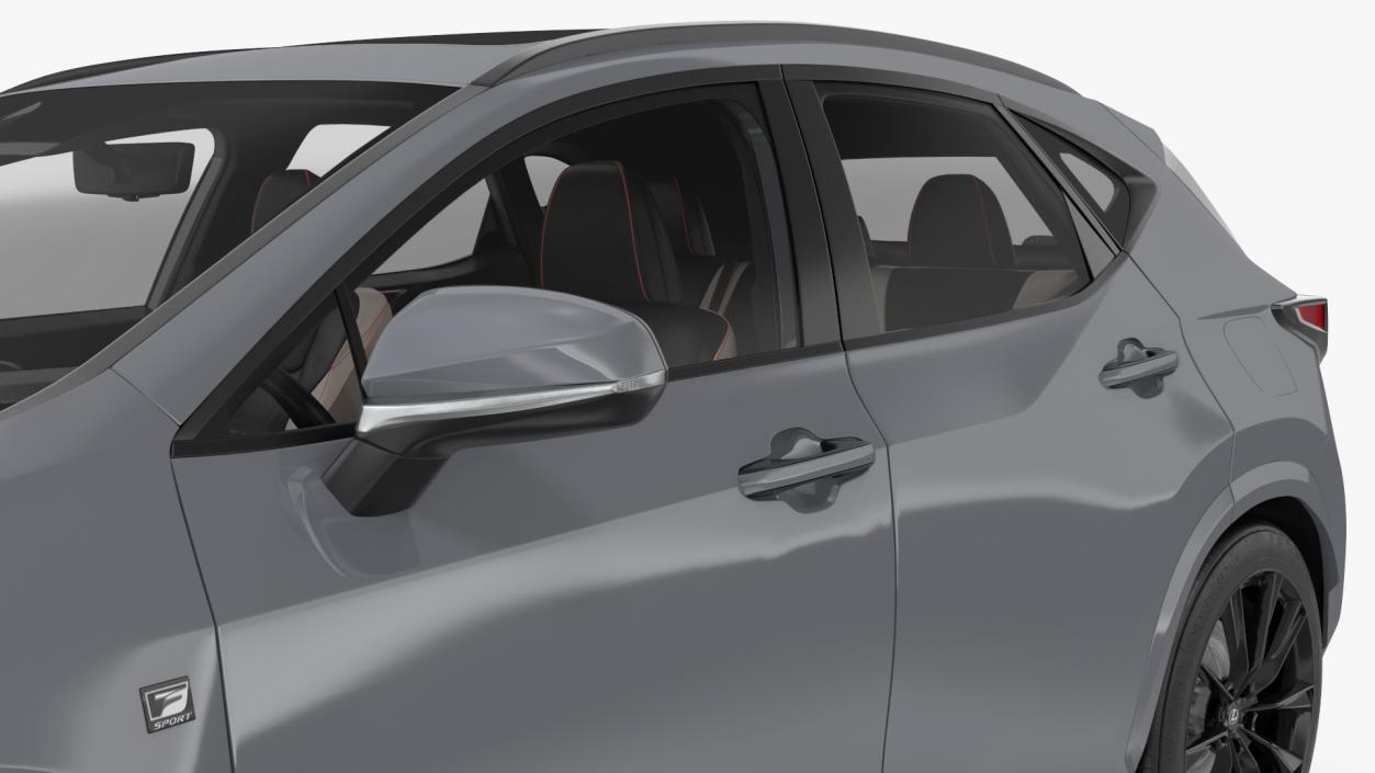 3D model 2024 Lexus NX Hybrid Grey