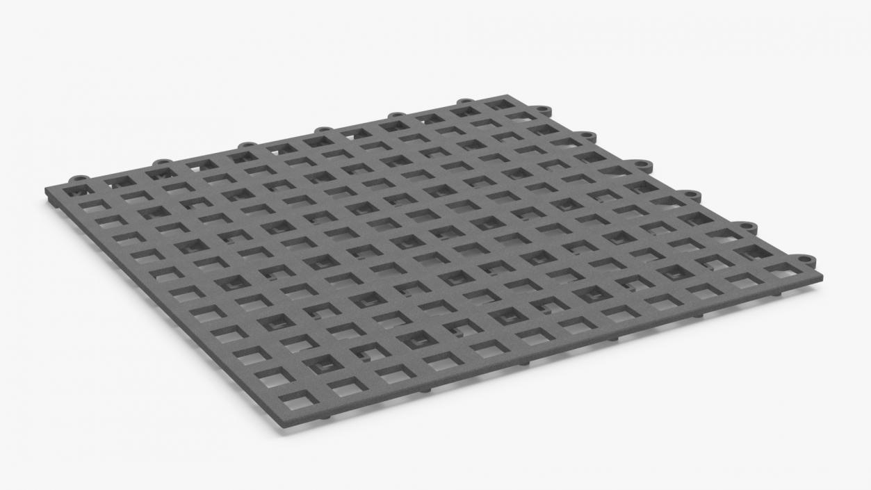 3D PVC Garage Floor Tile Grey