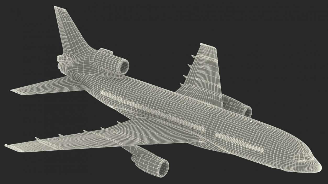 3D Delta Air Lines Lockheed L-1011 TriStar Flight