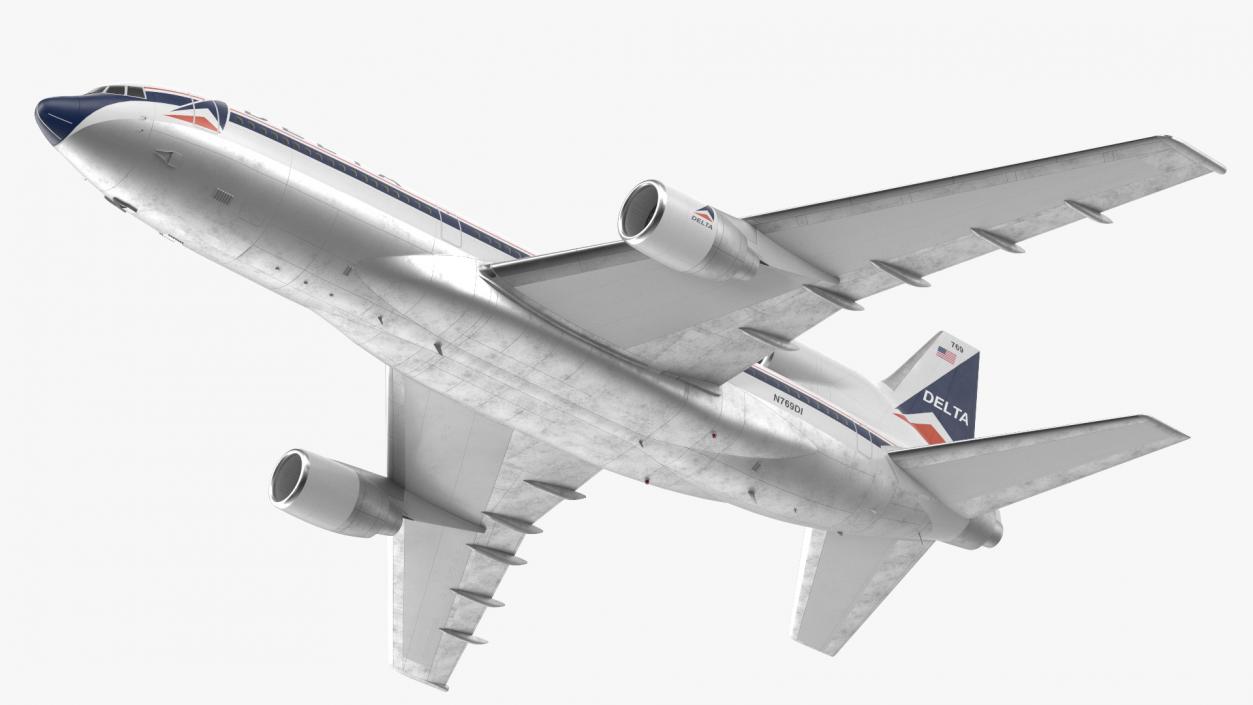 3D Delta Air Lines Lockheed L-1011 TriStar Flight