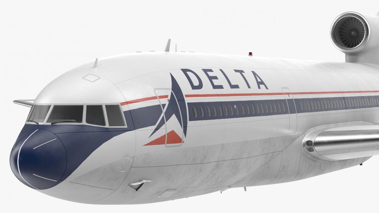 3D Delta Air Lines Lockheed L-1011 TriStar Flight