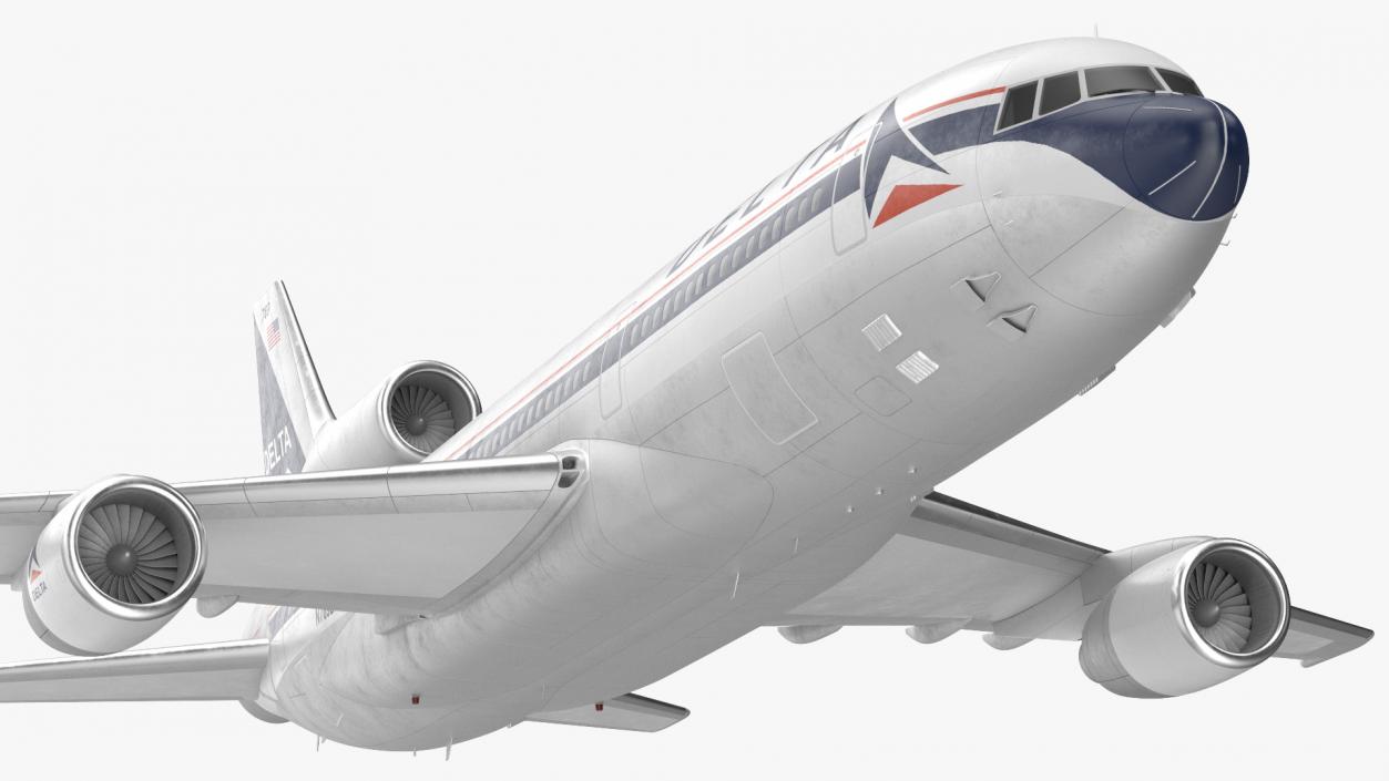 3D Delta Air Lines Lockheed L-1011 TriStar Flight