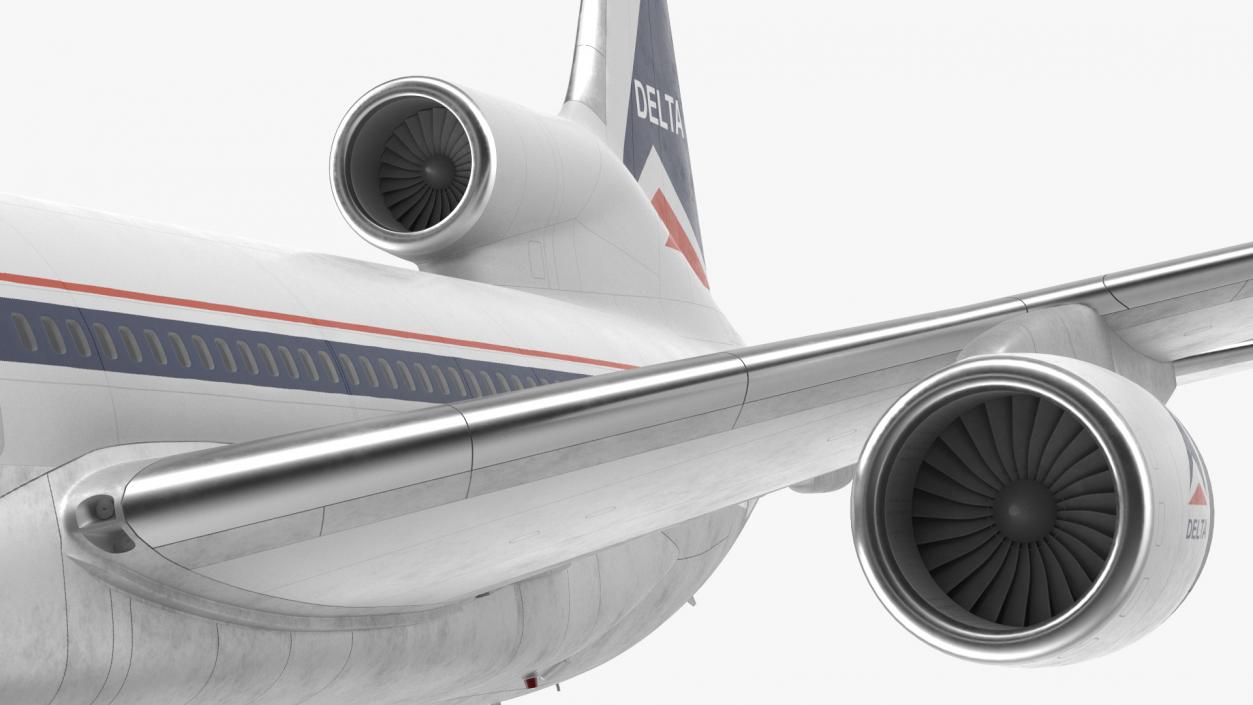 3D Delta Air Lines Lockheed L-1011 TriStar Flight