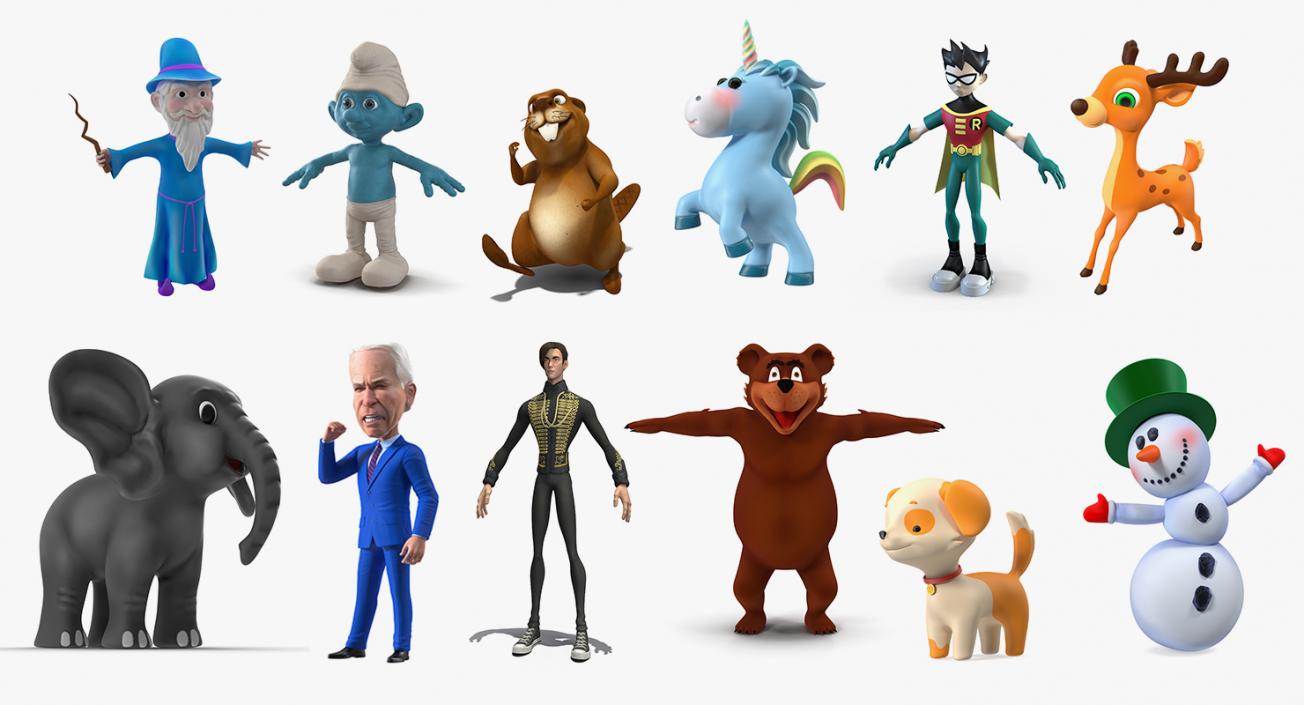 3D Cartoon Characters Collection 9