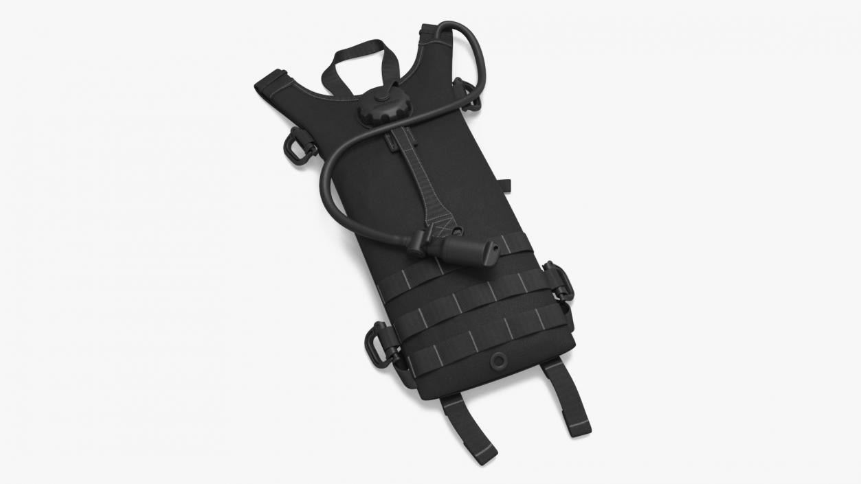 3D Hydration Backpack Carrier Black Lying model