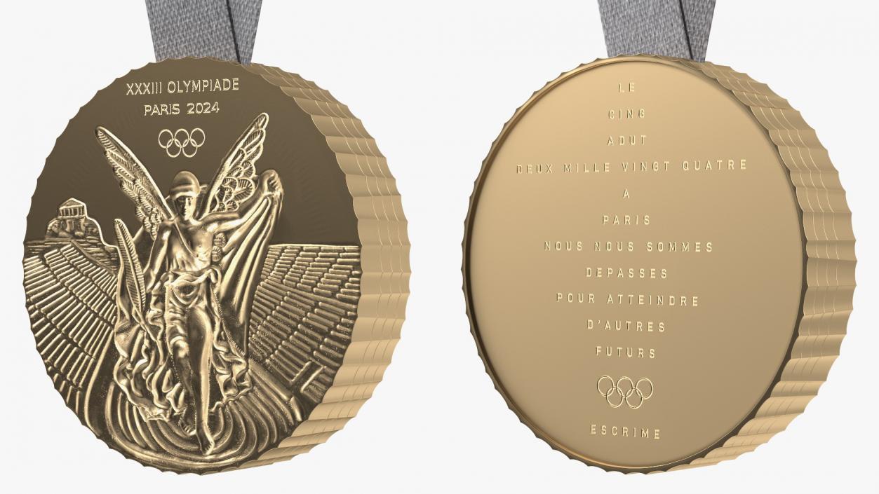 3D model Olympic Medals 2024 Collection