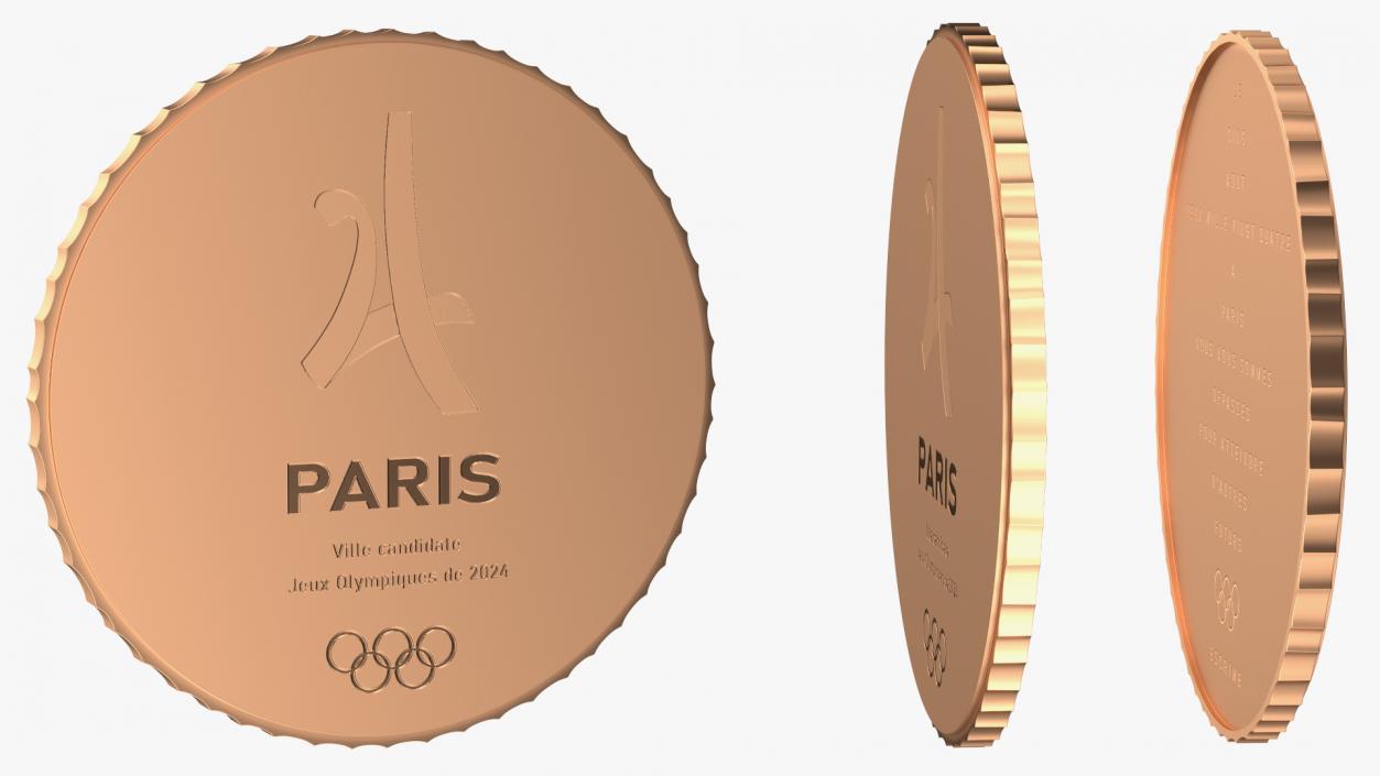 3D model Olympic Medals 2024 Collection