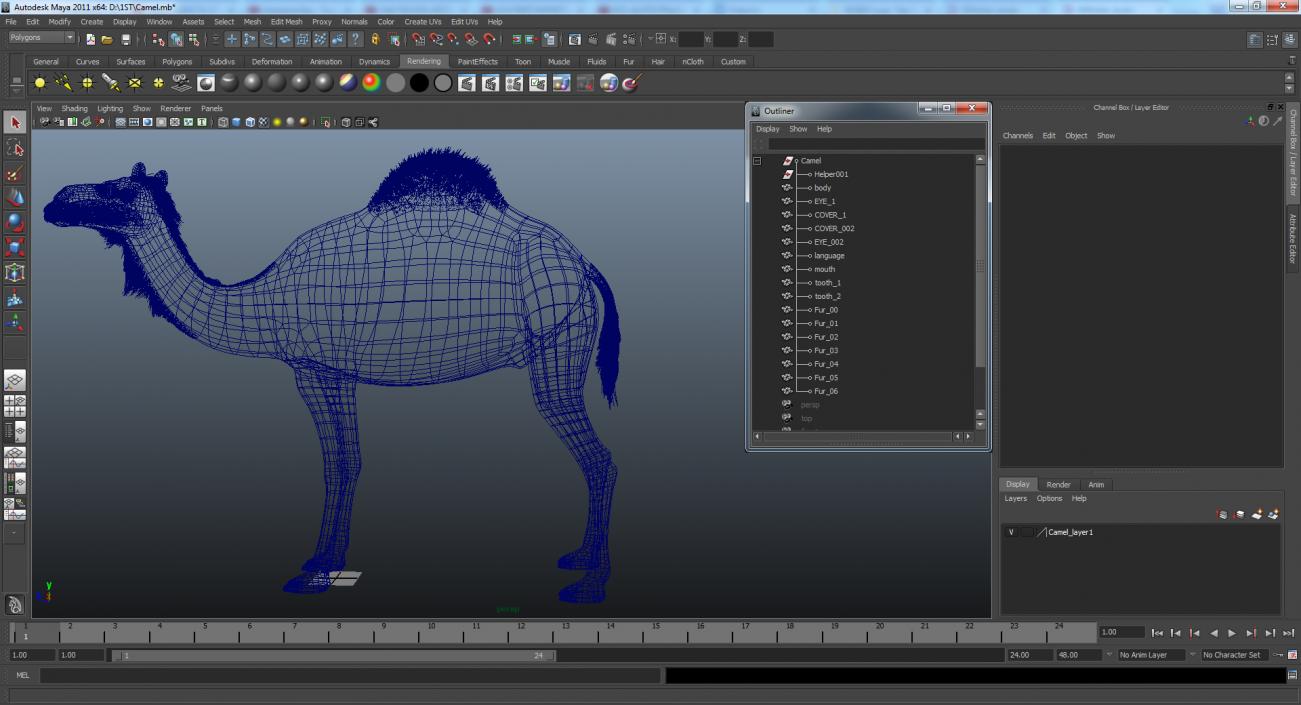 Camel 3D model