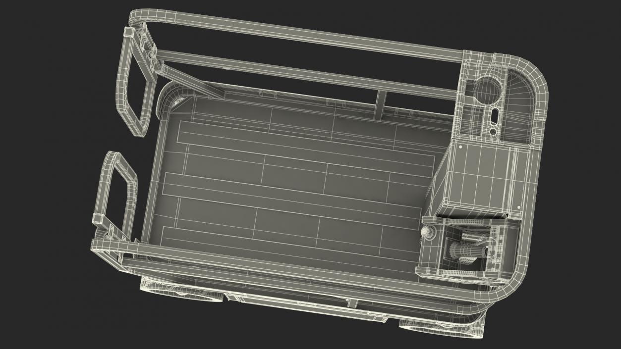 3D Vertical Mast Lift Folded Dirty