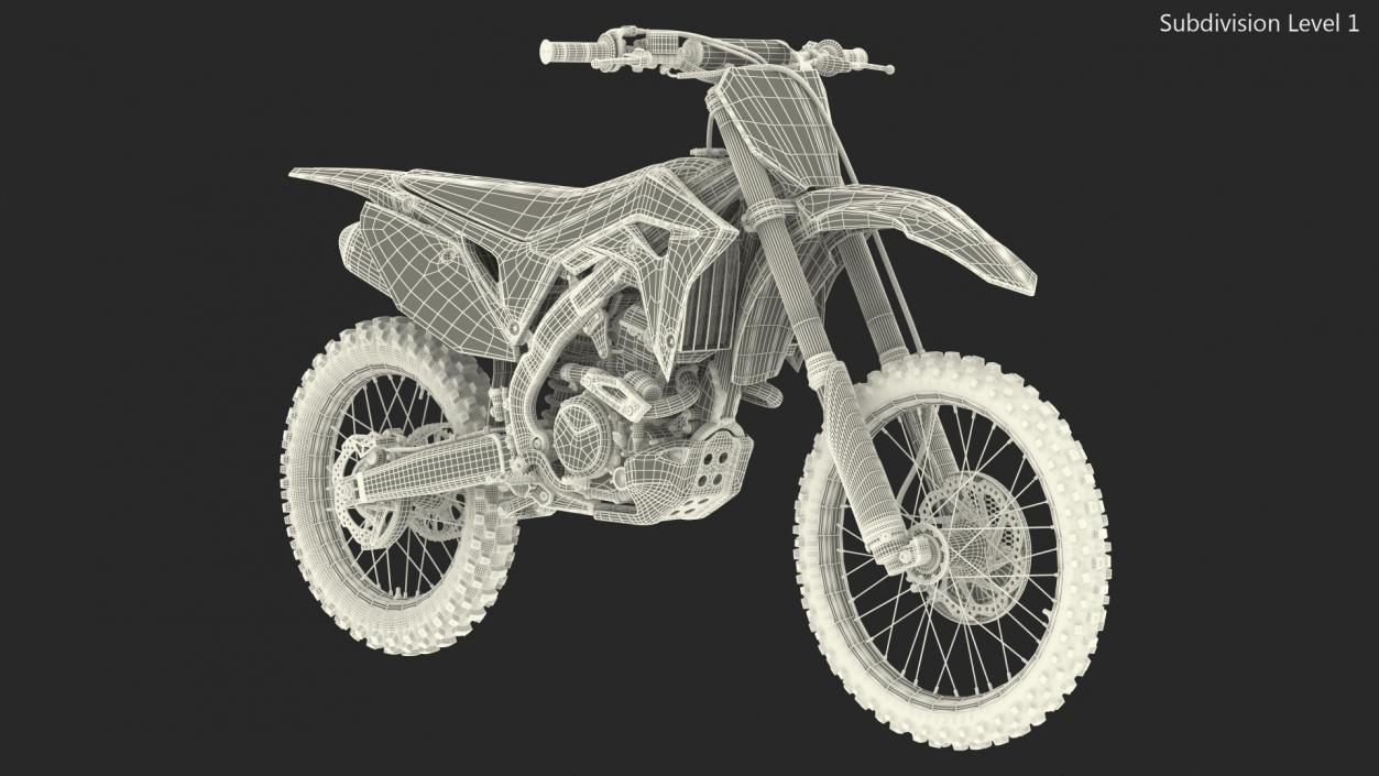 Motocross Bike Generic Rigged 3D model