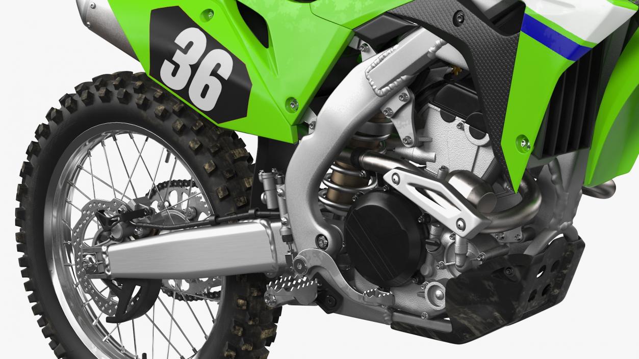 Motocross Bike Generic Rigged 3D model