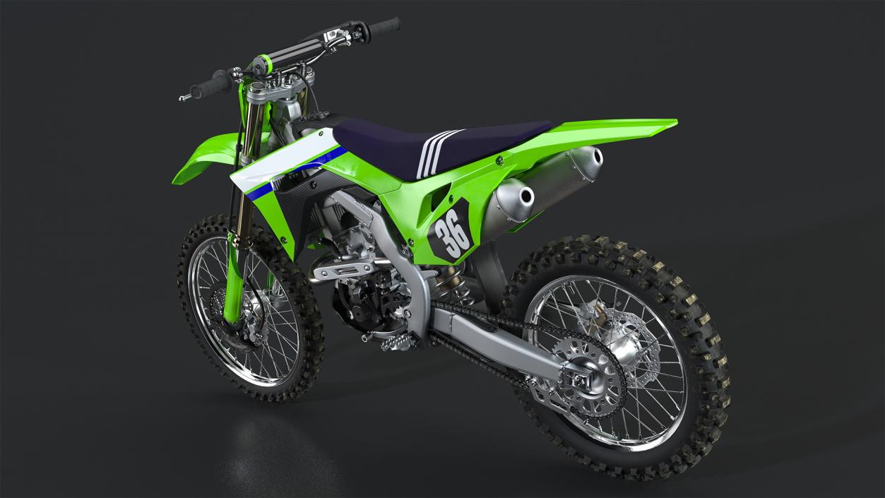 Motocross Bike Generic Rigged 3D model