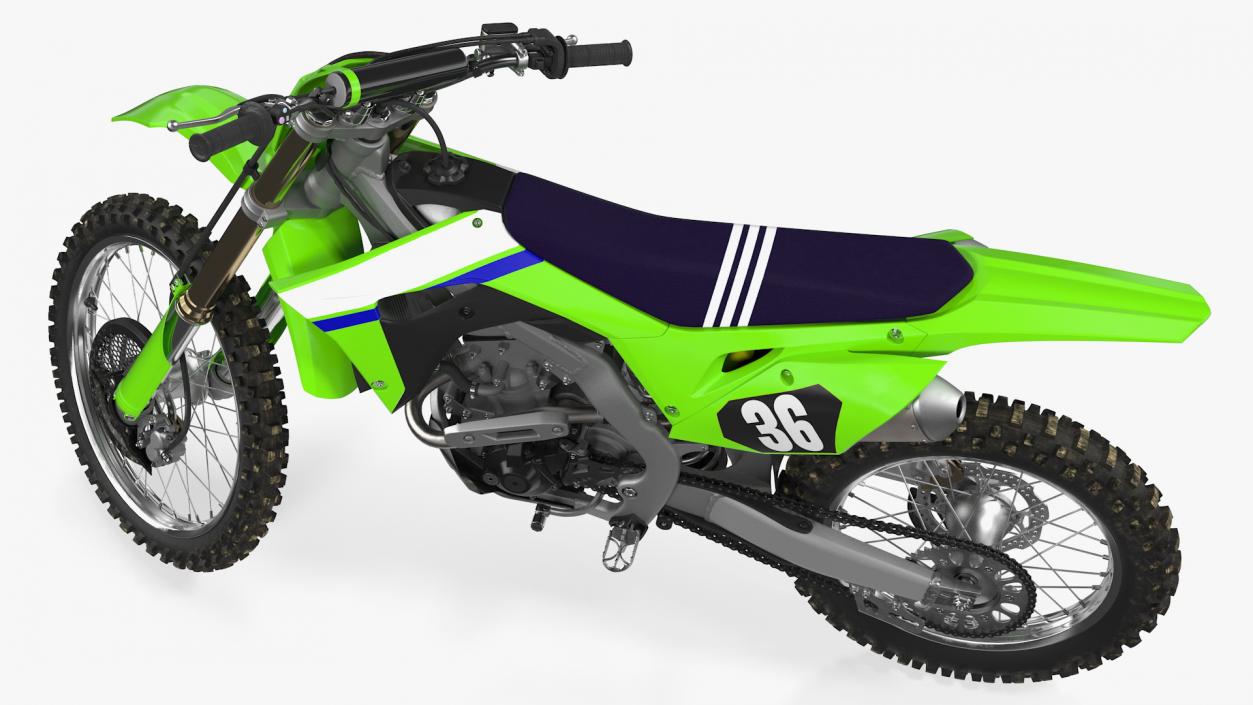 Motocross Bike Generic Rigged 3D model