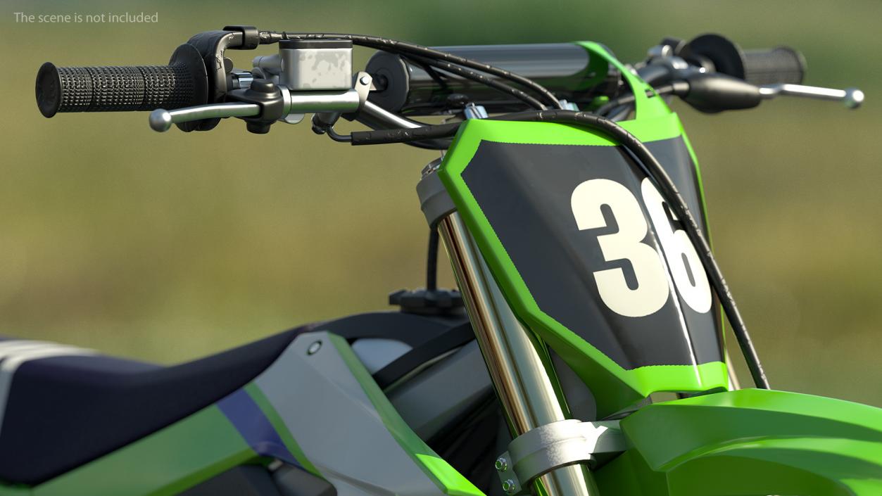 Motocross Bike Generic Rigged 3D model