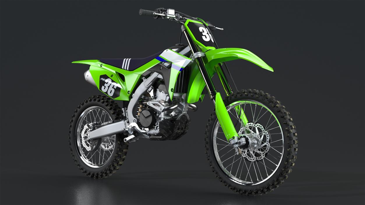 Motocross Bike Generic Rigged 3D model