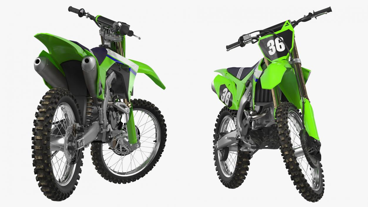 Motocross Bike Generic Rigged 3D model