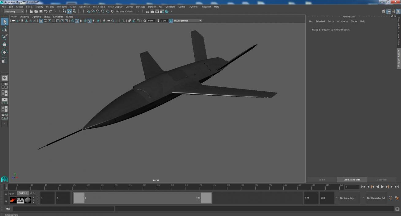 3D Combat Military Drone