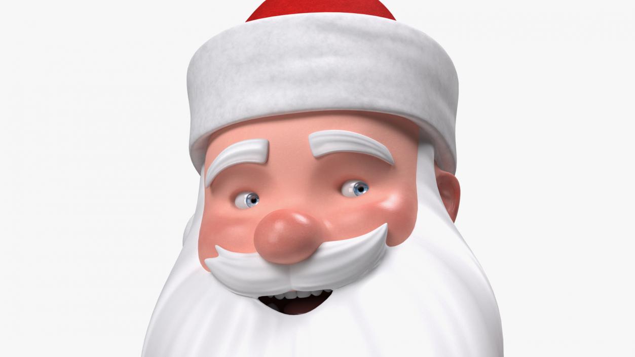 3D Santa Claus Cartoon Rigged