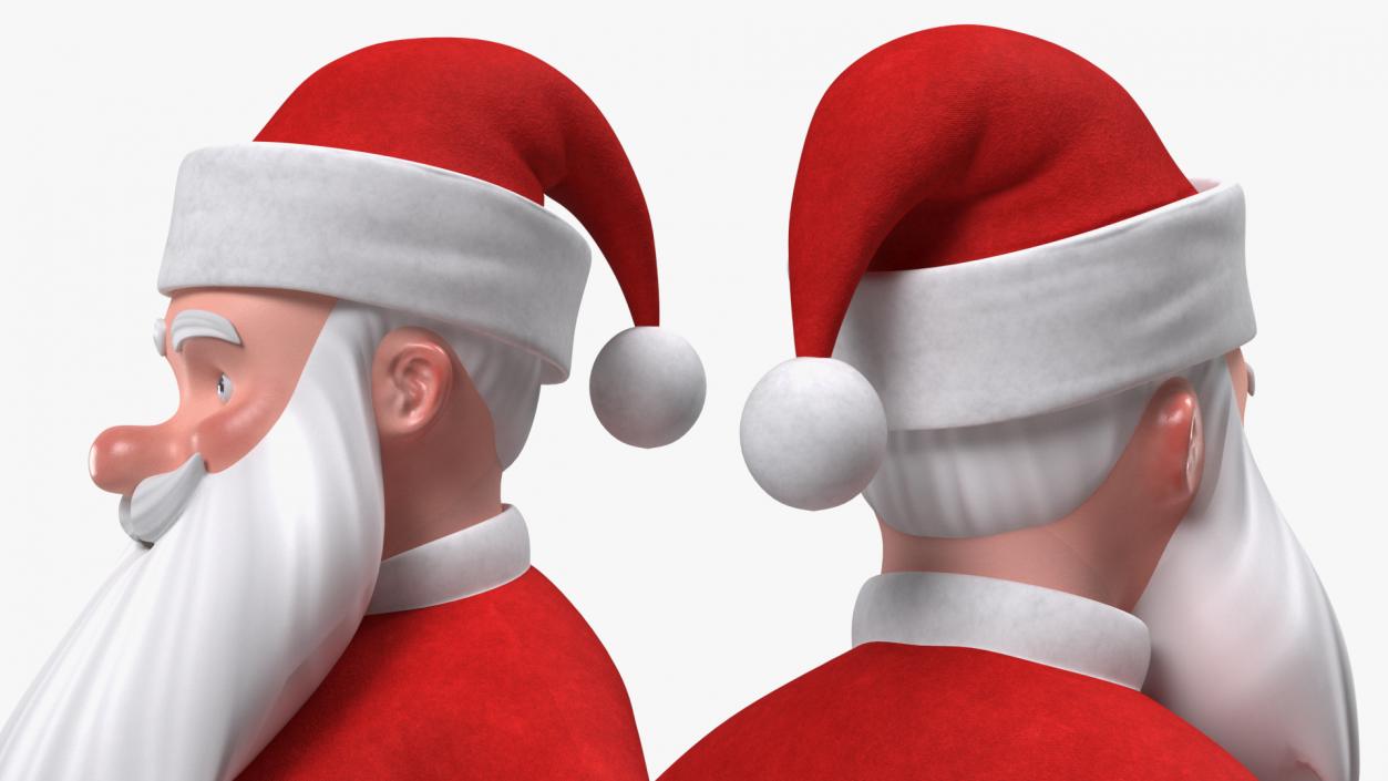 3D Santa Claus Cartoon Rigged