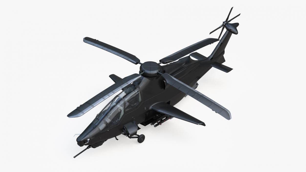 3D Military Attack Helicopter with Weapon model