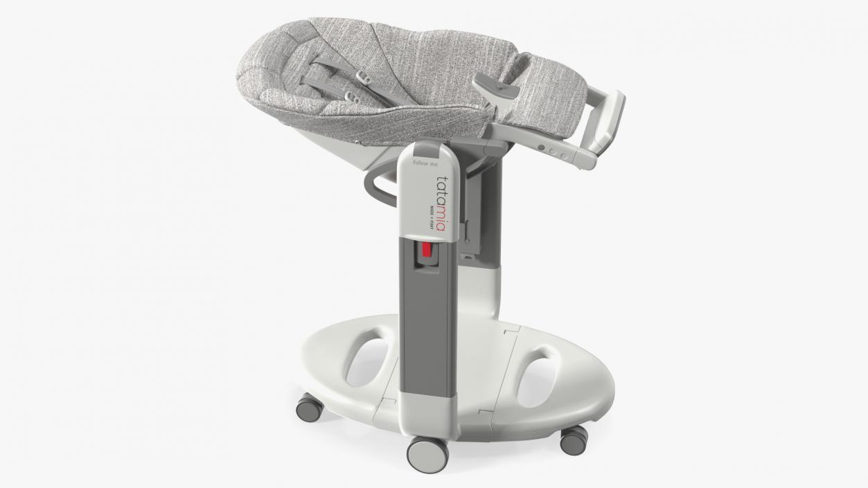 High Chair Peg Perego Horizontal Grey Rigged 3D model