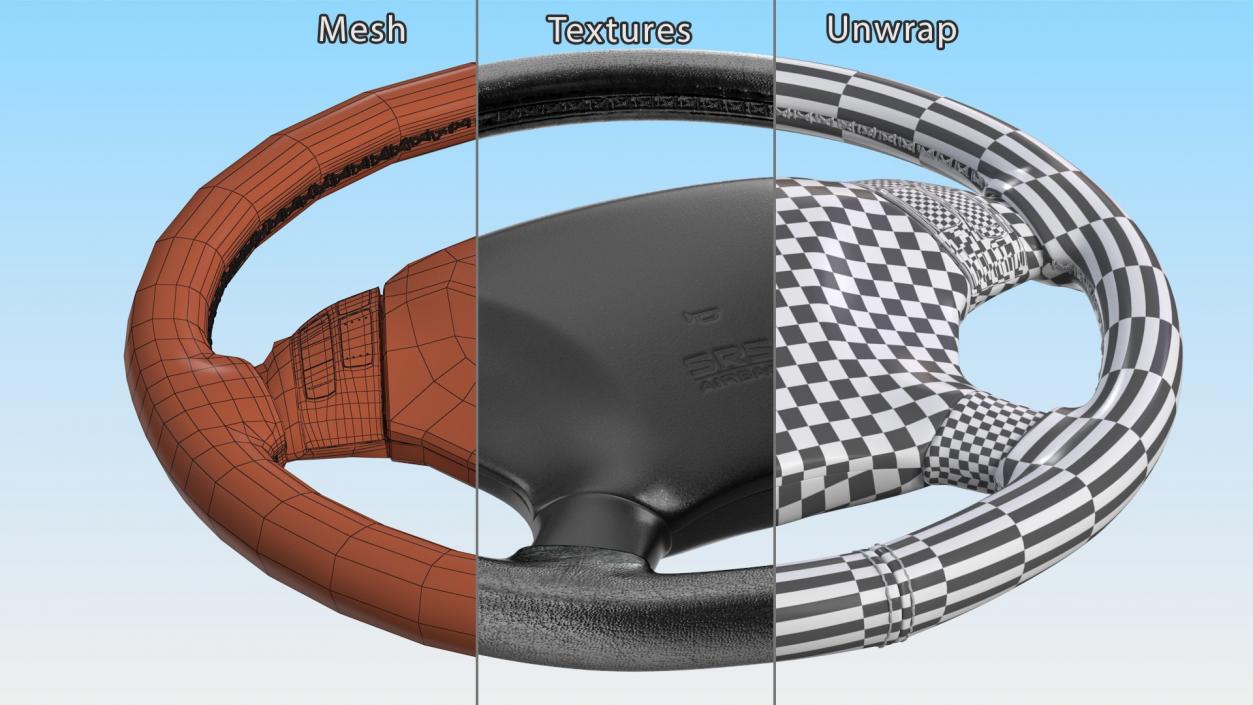 3D Steering Wheels Collection 4 model