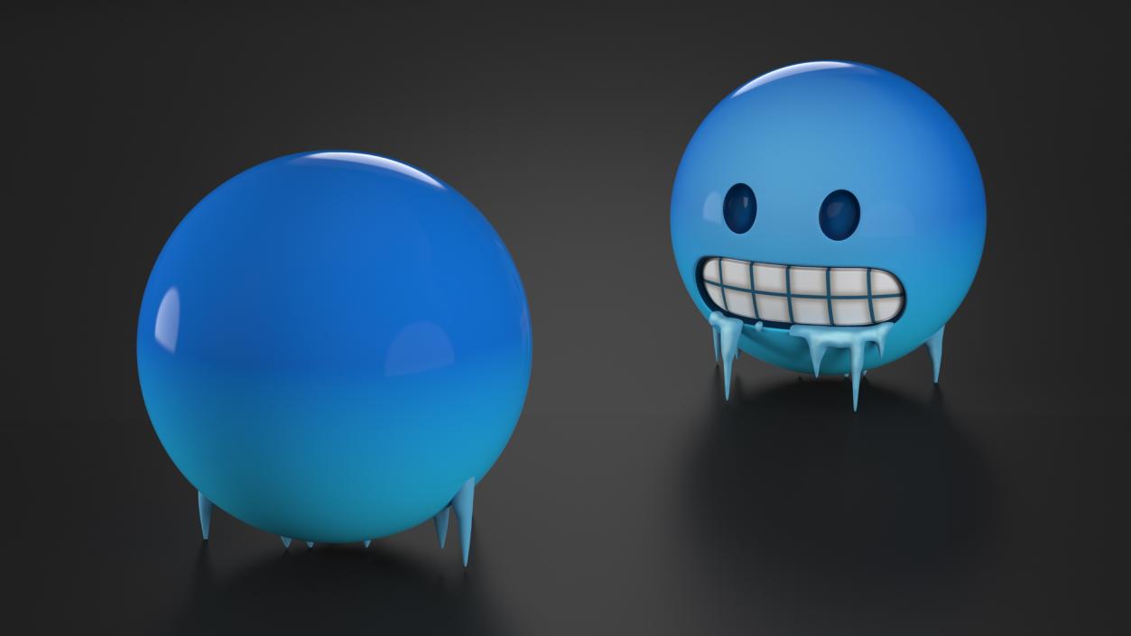 3D model Emoji Cold Face