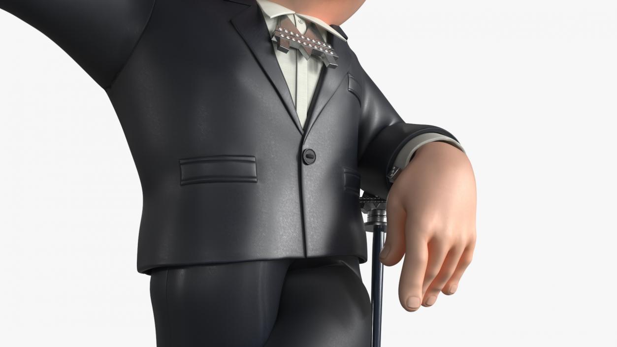 Mr Monopoly Character Welcome Pose for 3D Print 3D