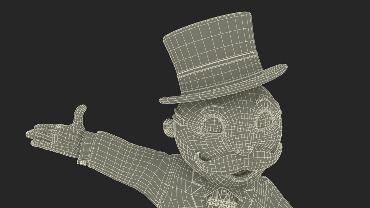 Mr Monopoly Character Welcome Pose for 3D Print 3D