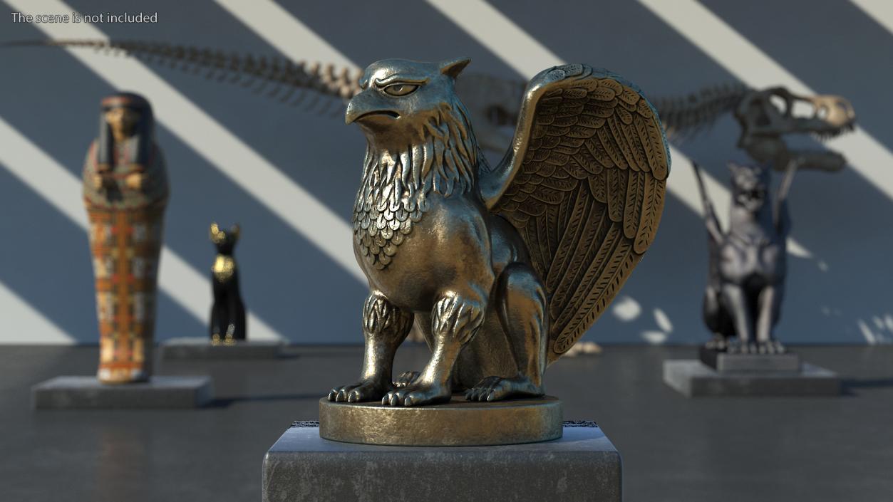 Griffin Statue Polystone 3D model