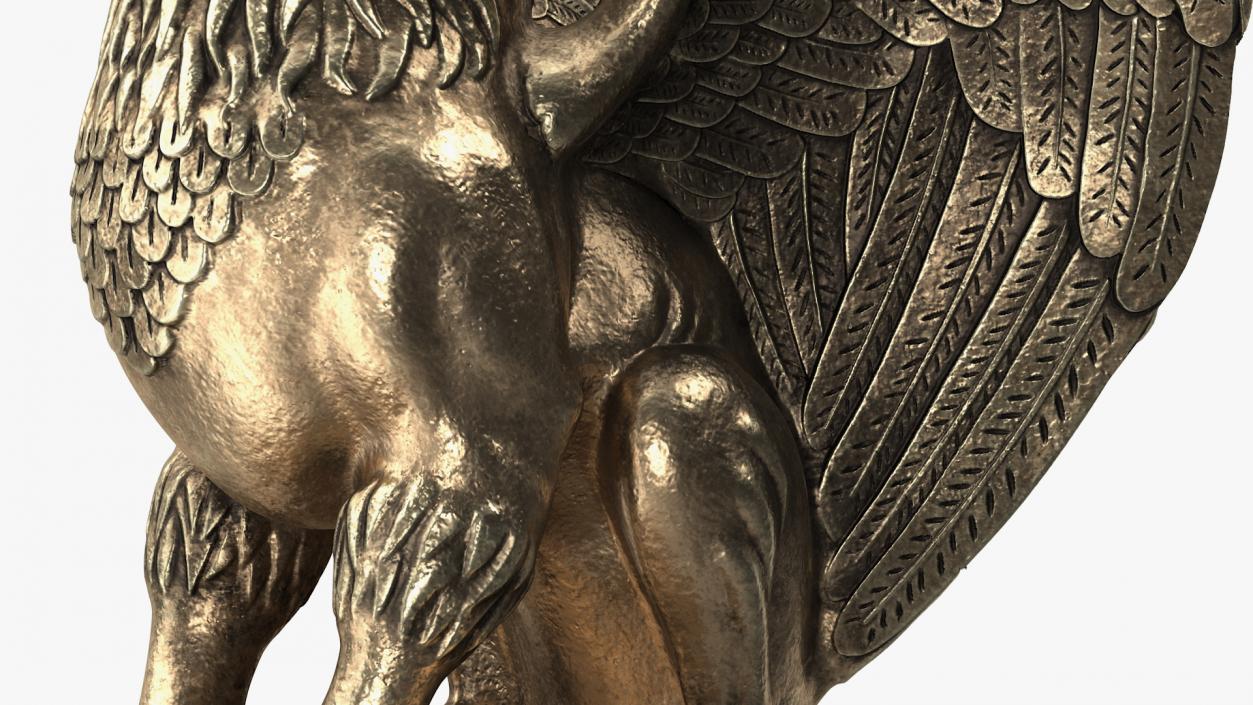 Griffin Statue Polystone 3D model