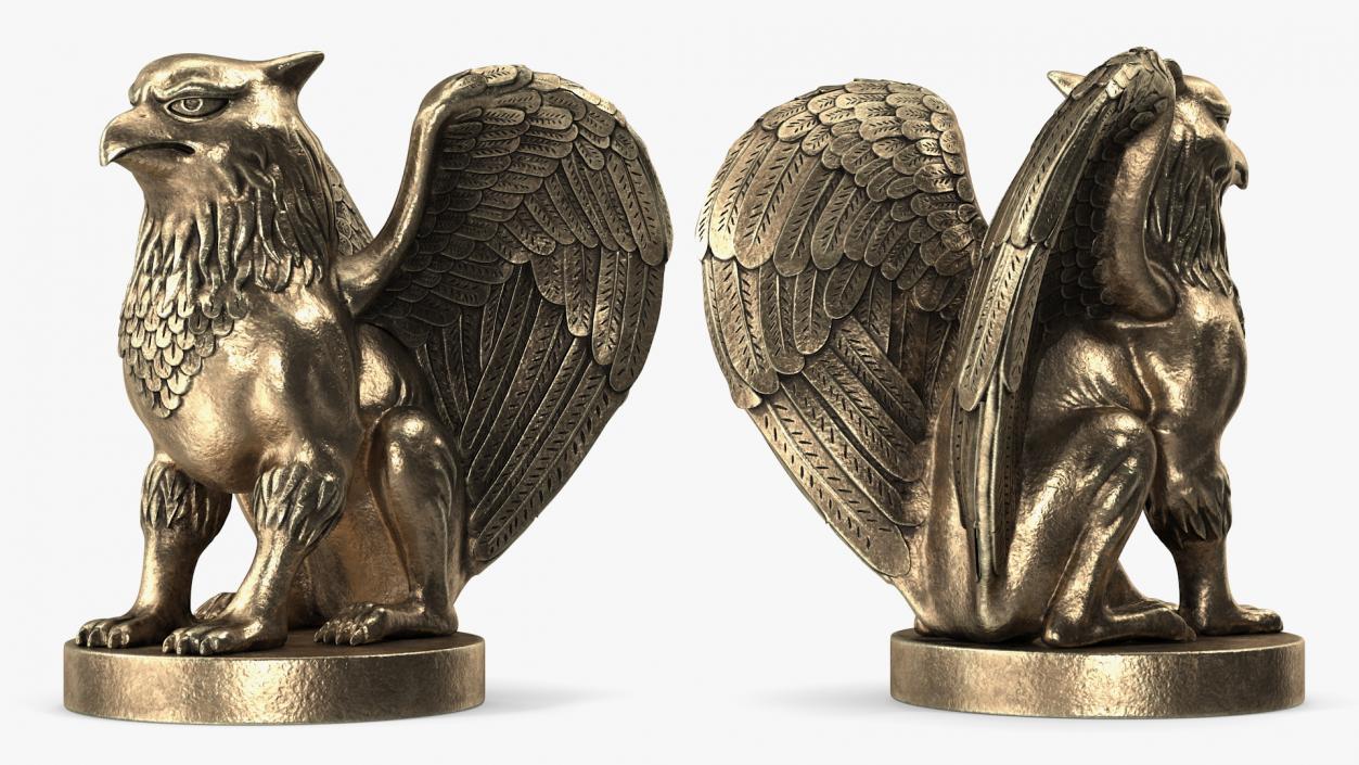 Griffin Statue Polystone 3D model