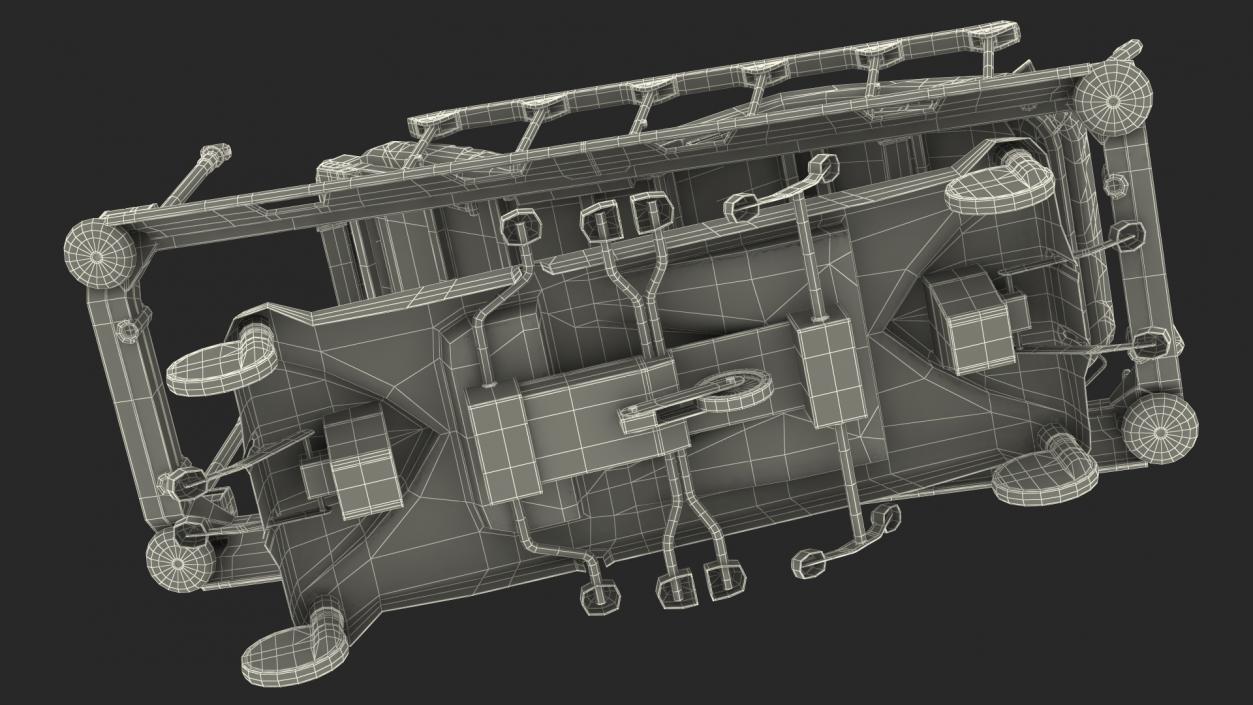 Emergency Stretcher Trolley 3D