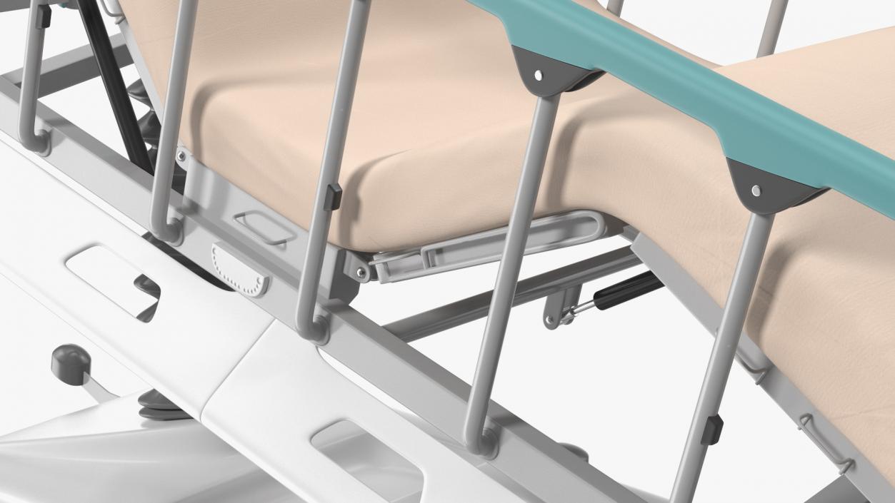 Emergency Stretcher Trolley 3D