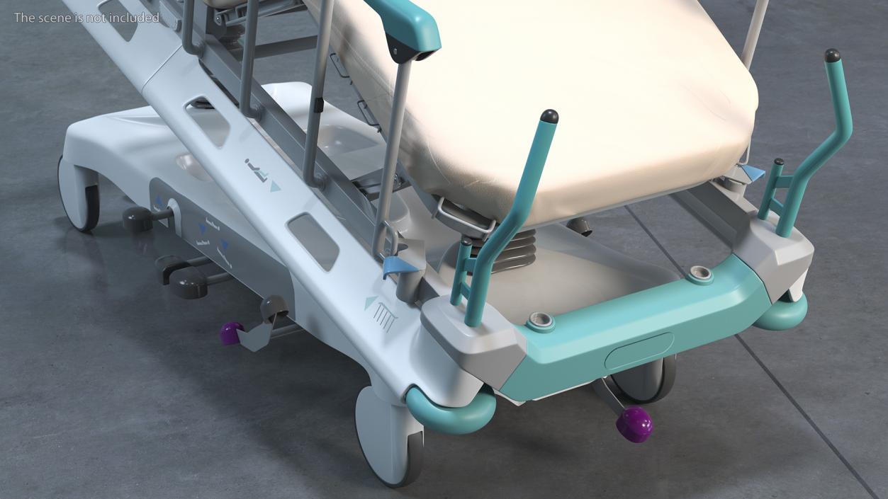 Emergency Stretcher Trolley 3D