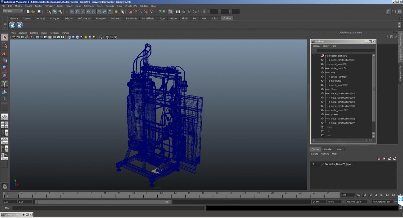 3D model Bioreactor Bionet F3