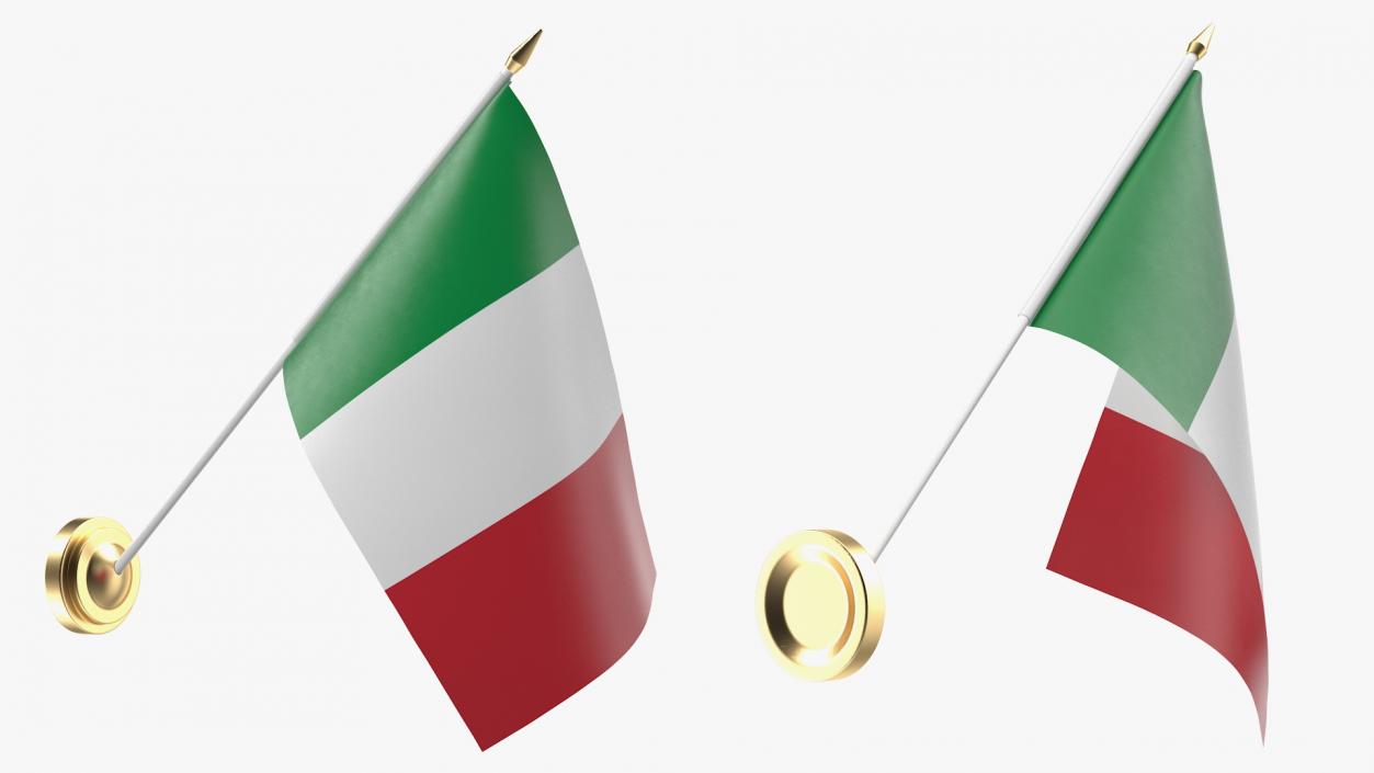 3D model Wall Flag Italy